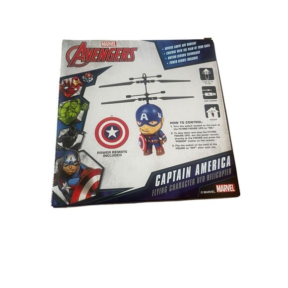 New World Tech Toys Marvel Avengers Captain America Flying Character - Picture 2 of 6